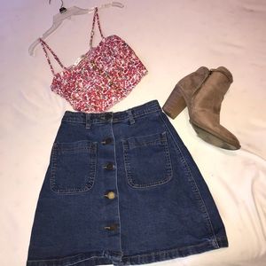 Dark blue Denim skirt